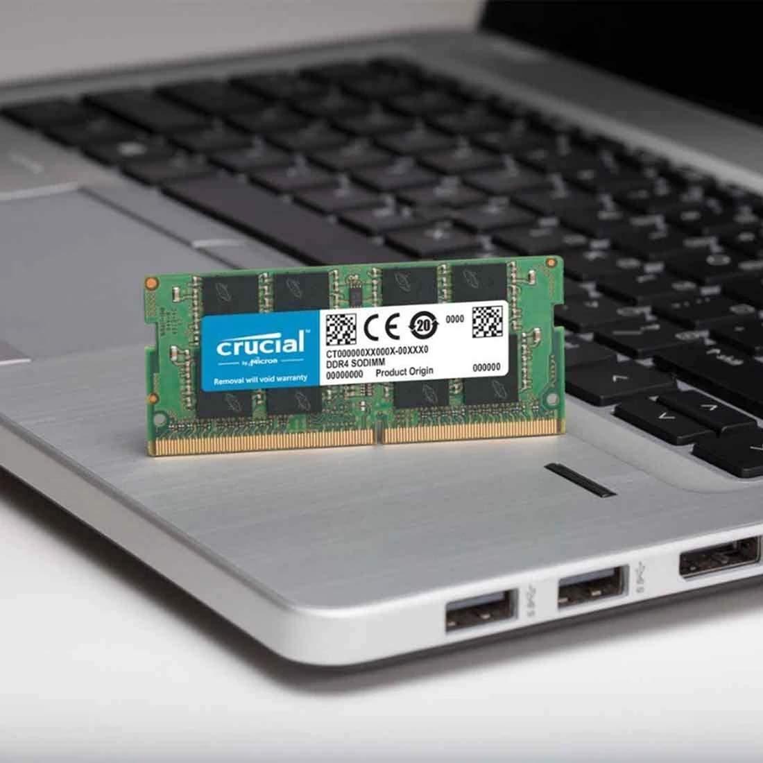 Crucial Basics 16GB DDR4 1.2v 2666Mhz CL19 SODIMM RAM Memory Module for Laptops and Notebooks, Green - Triveni World