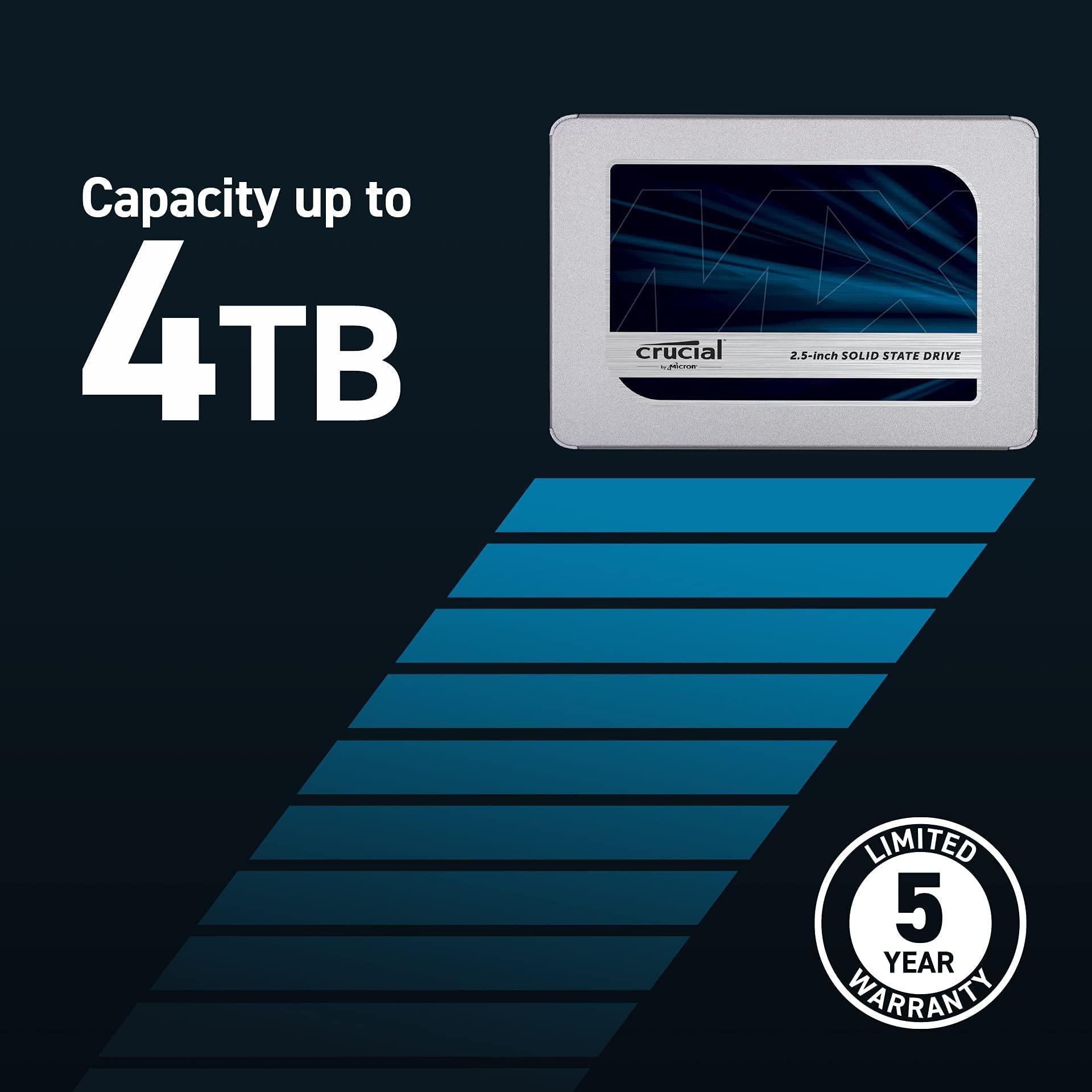 Crucial MX500 1TB SATA 6.35 cm (2.5-inch) 7mm Internal SSD (CT1000MX500SSD1) - Triveni World