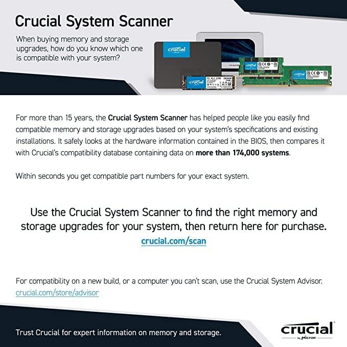 Crucial MX500 2TB SATA 2.5-inch(6.3cm) 7mm Internal SSD (CT2000MX500SSD1) - Triveni World