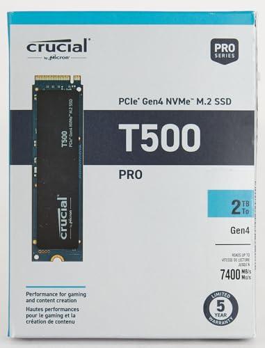 Crucial T500 2TB Gen4 NVMe M.2 Internal Gaming SSD, Up to 7400MB/s, Laptop & Desktop Compatible + 1mo Adobe CC All Apps - CT2000T500SSD8 - Triveni World