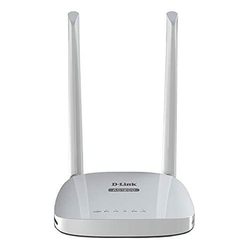 D-Link AC1200 DIR-811 Dual Band Wi-Fi Speed Up to 867 Mbps/5 GHz + 300 Mbps/2.4 GHz, 2 Fast Ethernet Ports, 2 External Antennas and WiFi Coverage with Access Point Mode, WPS Protected, White - Triveni World