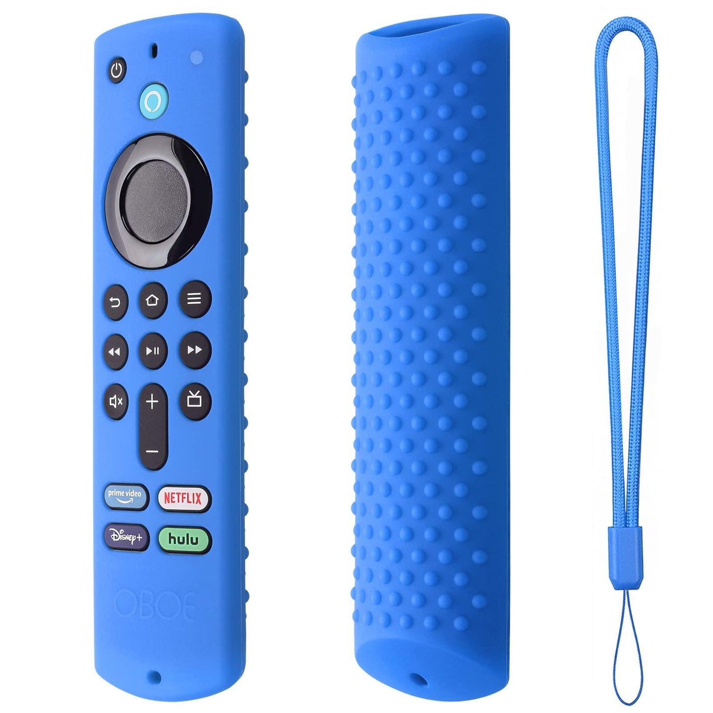 Dealfreez Case Compatible with Fire TV Stick 3rd Gen 2021 Full Wrap Silicone Remote Cover Anti-Lost with Loop (D-Sky Blue) - Triveni World