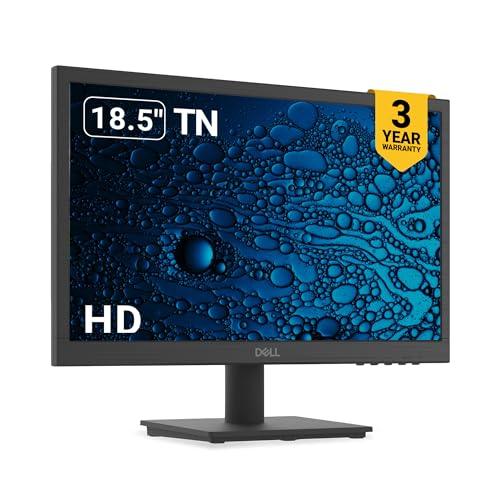 Dell D1918H 18.5" (46 cm) HD Monitor 1366X768 Pixels@60Hz, TN Panel, 3Yrs Warranty, Brightness 200 cd/m², Contrast Ratio 600:1, 16.7m Colours, Colour Gamut 72% NTSC(CIE 1931), HDMI & VGA, Tilt Adjust - Triveni World