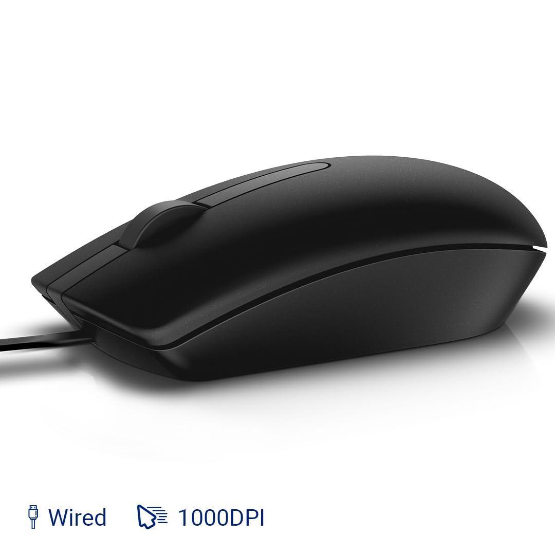 Dell MS116 Wired Optical Mouse, 1000DPI, LED Tracking, Scrolling Wheel, Plug and Play - Triveni World