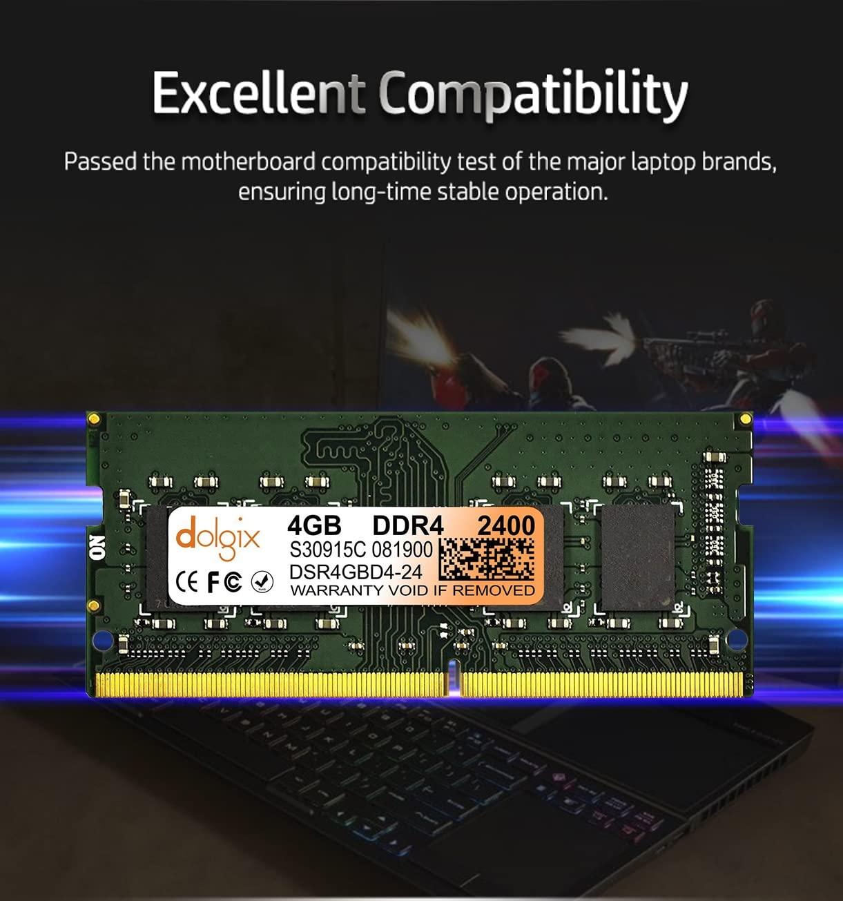 Dolgix 4GB DDR4 2400MHz Laptop Ram - Triveni World