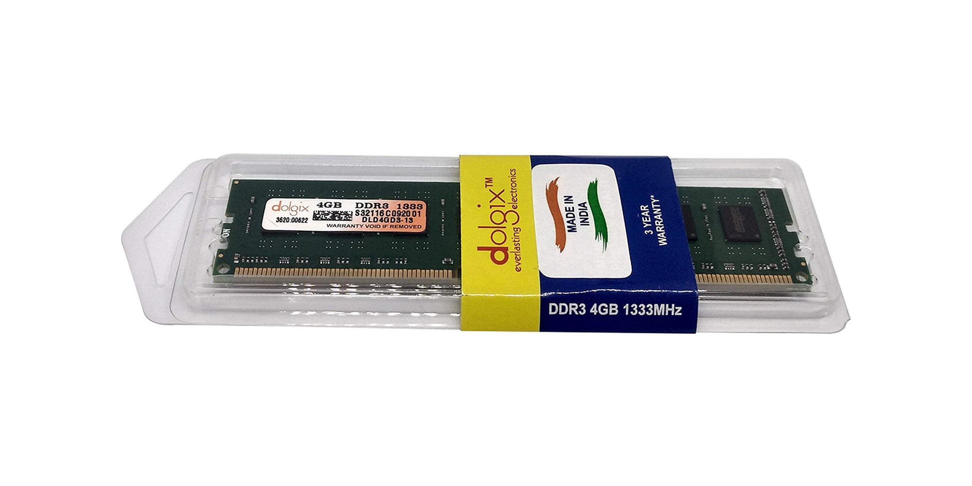 Dolgix Memory - 4GB DDR3 1333MHz (16 chip) Desktop Ram - Triveni World