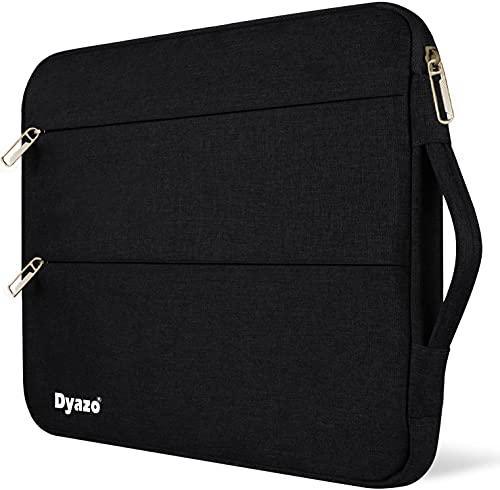 Dyazo 13/13.3 Inch Laptop Sleeve/Case Cover Compatible With All Notebook And Laptops With Handle & 2 Accessory Pockets (Black) - Triveni World