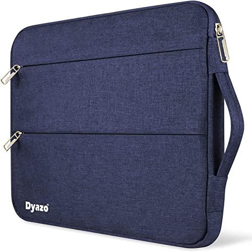 Dyazo Laptop Sleeve Compatible for 13" / 13.3 Inch Notebook Compatible with MacBook Pro/Air & all Notebooks with 2 front Accessory Pocket with handle (Blue) - Triveni World