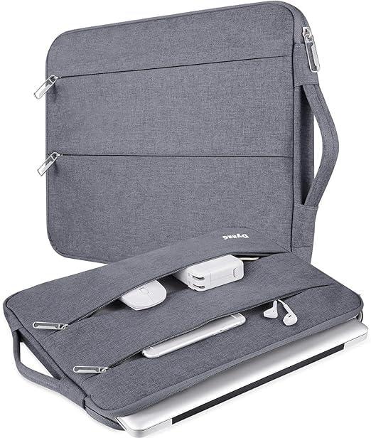 Dyazo Water Resistant Laptop Sleeve with Handle Compatible for 15 Inch to 15.6" Inches laptops & Notebooks - Grey - Triveni World