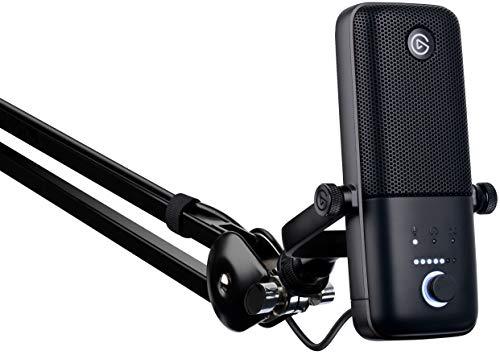 Elgato Wave:3 Premium USB Condenser Unidirectional Microphone and Digital Mixing Solution, Anti-Clipping Technology, Capacitive Mute, Streaming and Podcasting, (10MAB9901, Black) - Triveni World