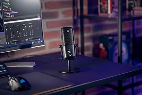 Elgato Wave:3 Premium USB Condenser Unidirectional Microphone and Digital Mixing Solution, Anti-Clipping Technology, Capacitive Mute, Streaming and Podcasting, (10MAB9901, Black) - Triveni World