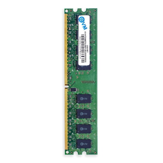 EVM 2GB DDR2 Desktop RAM 667MHz Long-DIMM Memory - Boost Your Computer's Performance with Reliable and Efficient Memory Upgrade - 10 Year Warranty (EVMT2G6670U86P) - Triveni World