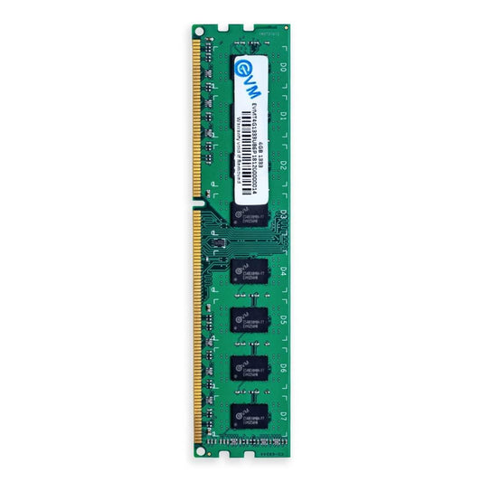 EVM 4GB DDR3 Desktop RAM 1333MHz Long-DIMM Memory - Boost Computer Speed and Performance with Low Latency and Durable Design - 10-Year Warranty (EVMT4G1333U86P) - Triveni World