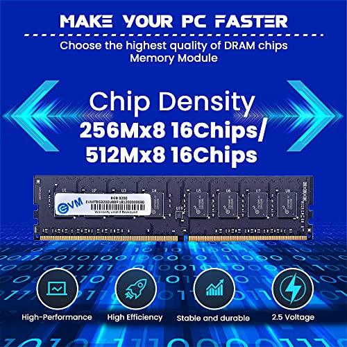 EVM 8GB DDR4 Desktop RAM 3200MHz - Unleash Your System's Full Potential - Perfect for Gamers, Office Work, and More - 10 Year Warranty (EVMT8G3200U88P) - Triveni World