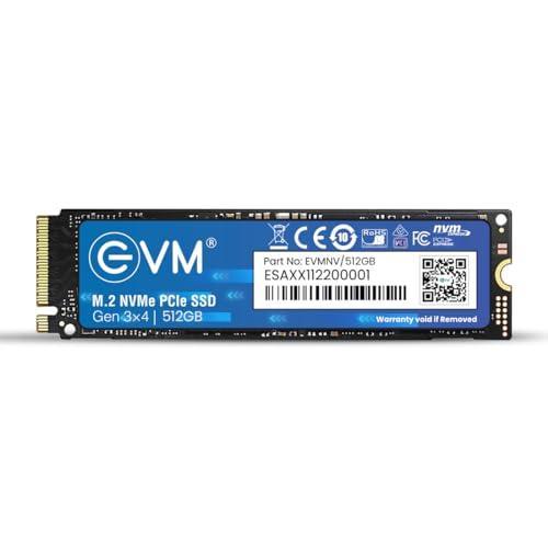 EVM M.2 NVMe (2280) 512GB Internal SSD - 2100MB/s Read - 4X Faster Than SATA SSD- 5 Year Warranty (EVMNV/512GB) - Triveni World