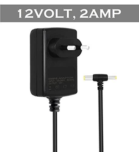 FEDUS 12V 2AMP DC Power Adapter, Powers Supply, SMPS for LCD Monitor, TV, LED Strip, CCTV, 12 Volt Power Adapter,AC Input 100-240V Dc Output 12 Volt - 2.5mm x 5.5mm Jack - Triveni World