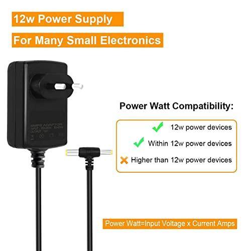 FEDUS 12V 2AMP DC Power Adapter, Powers Supply, SMPS for LCD Monitor, TV, LED Strip, CCTV, 12 Volt Power Adapter,AC Input 100-240V Dc Output 12 Volt - 2.5mm x 5.5mm Jack - Triveni World