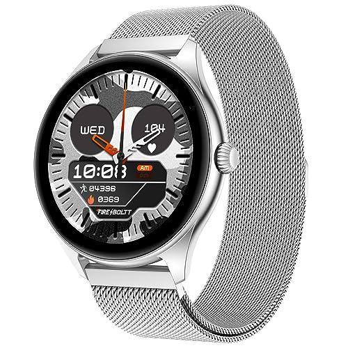 Fire-Boltt Ace Luxury Phoenix AMOLED Stainless Steel Smart Watch 1.43", 700 NITS Brightness, Stainless Steel Rotating Crown, Multipe Sports Modes & 360 Health (Silver) - Triveni World