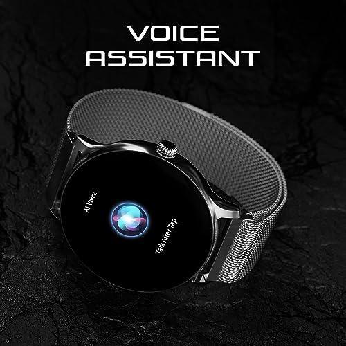 Fire-Boltt Ace Luxury Phoenix AMOLED Stainless Steel Smart Watch 1.43", 700 NITS Brightness, Stainless Steel Rotating Crown, Multipe Sports Modes & 360 Health (Silver) - Triveni World