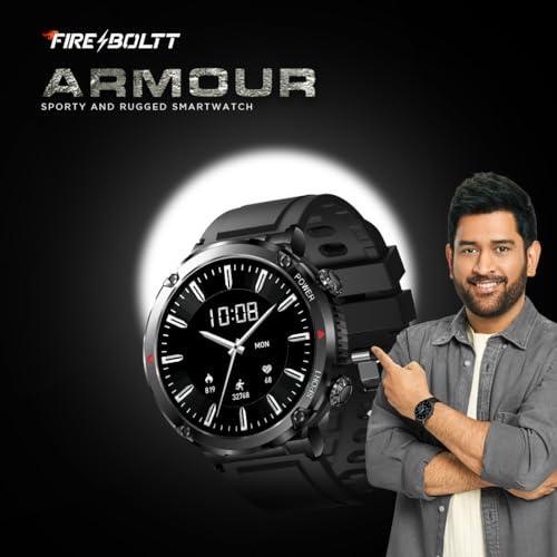 Fire-Boltt Armour, Sporty Rugged Outdoor Smart Watch with a 1.6" High-Resolution HD Display, Shockproof Metal Body, Bluetooth Calling 600 mAh Battery - Triveni World