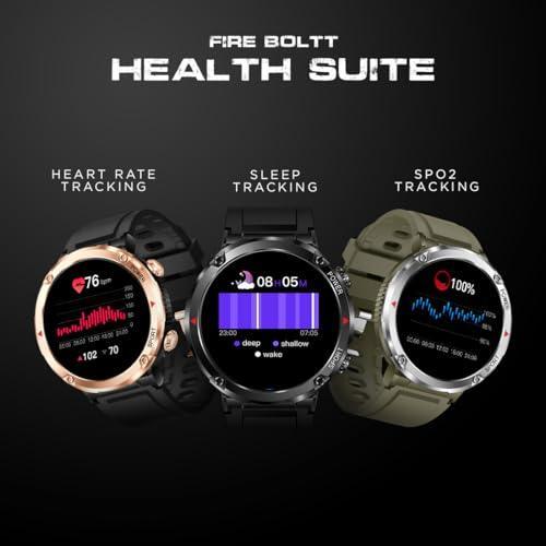 Fire-Boltt Armour, Sporty Rugged Outdoor Smart Watch with a 1.6" High-Resolution HD Display, Shockproof Metal Body, Bluetooth Calling 600 mAh Battery - Triveni World