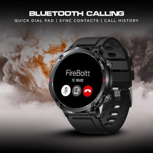 Fire-Boltt Armour, Sporty Rugged Outdoor Smart Watch with a 1.6" High-Resolution HD Display, Shockproof Metal Body, Bluetooth Calling 600 mAh Battery - Triveni World