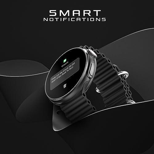 Fire-Boltt Asteroid 1.43” Super AMOLED Display Smart Watch, One Tap Bluetooth Calling, 466 * 466 px Resolution, 123 Sports Modes, in-Built Voice Assistance, 350mAh Large Battery (Black) - Triveni World