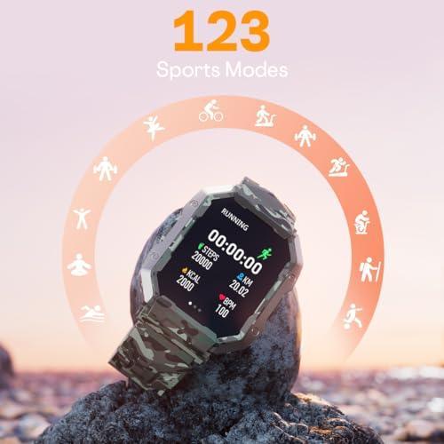 Fire-Boltt Cobra Smart Watch 1.78" Always-On AMOLED Display, Army Grade Strong Build, Bluetooth Calling with 123 Sports Modes, 60 Hz Refresh Rate, IP68 Rating - Triveni World