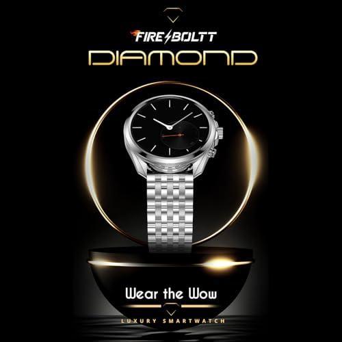 Fire-Boltt Diamond Luxury Stainless Steel Smart Watch with 1.43” AMOLED Screen, 466 * 466 px Resolution, 750 NITS Brightness, Bluetooth Calling, 300 Sports Mode, IP67 Rating - Triveni World