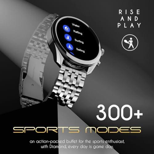 Fire-Boltt Diamond Luxury Stainless Steel Smart Watch with 1.43” AMOLED Screen, 466 * 466 px Resolution, 750 NITS Brightness, Bluetooth Calling, 300 Sports Mode, IP67 Rating - Triveni World