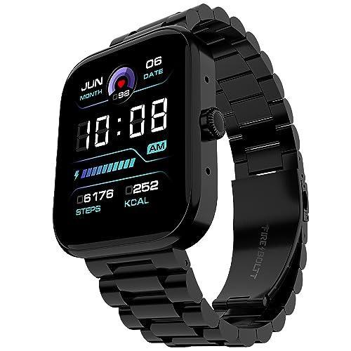 Fire-Boltt Encore Stainless Steel Smart Watch with 1.83” Full Touch Screen Display, 240 * 284 PPI, Bluetooth Calling, 10-Days Battery Life, IP67 Water Resistant, Upgraded Health Sensors (Black) - Triveni World