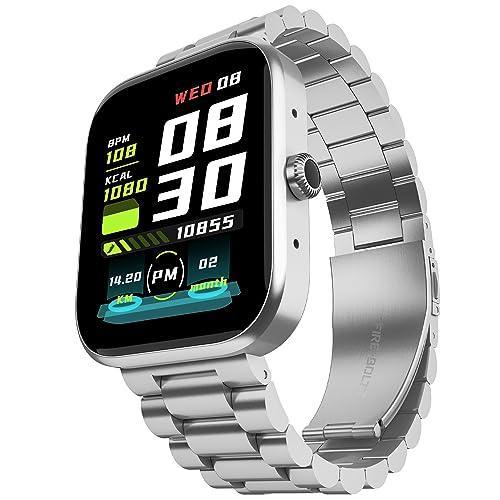 Fire-Boltt Encore Stainless Steel Smart Watch with 1.83” Full Touch Screen Display, 240 * 284 PPI, Bluetooth Calling, 10-Days Battery Life, IP67 Water Resistant, Upgraded Health Sensors (Silver) - Triveni World