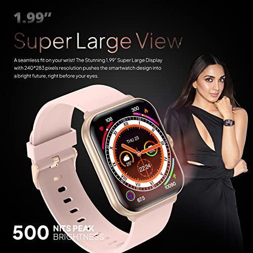 Fire-Boltt Eterno 1.99" Largest Display, Bluetooth Calling Smartwatch with 1184mm Display Area, AI Voice Assistant, 120+ Sports Modes (Yoga) with Smart Split Screen to Toggle between functions, Gaming on the Wrist - Triveni World