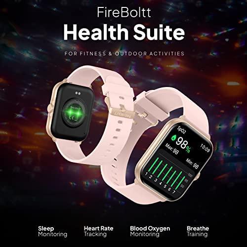 Fire-Boltt Eterno 1.99" Largest Display, Bluetooth Calling Smartwatch with 1184mm Display Area, AI Voice Assistant, 120+ Sports Modes (Yoga) with Smart Split Screen to Toggle between functions, Gaming on the Wrist - Triveni World