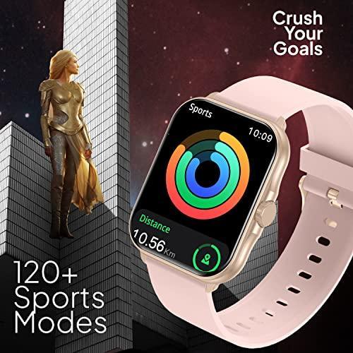 Fire-Boltt Eterno 1.99" Largest Display, Bluetooth Calling Smartwatch with 1184mm Display Area, AI Voice Assistant, 120+ Sports Modes (Yoga) with Smart Split Screen to Toggle between functions, Gaming on the Wrist - Triveni World