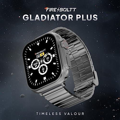 Fire-Boltt Gladiator + 1.96” AMOLED Display Luxury Smartwatch, Rotating Crown, 115+ Sports Modes & Bluetooth Calling, AI Voice Assistant, Gaming - Triveni World