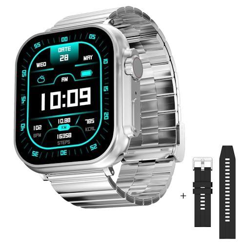 Fire-Boltt Gladiator + 1.96” AMOLED Display Luxury Smartwatch with Silicone Strap, Rotating Crown, 115+ Sports Modes & Bluetooth Calling, AI Voice Assistant, Gaming - Triveni World