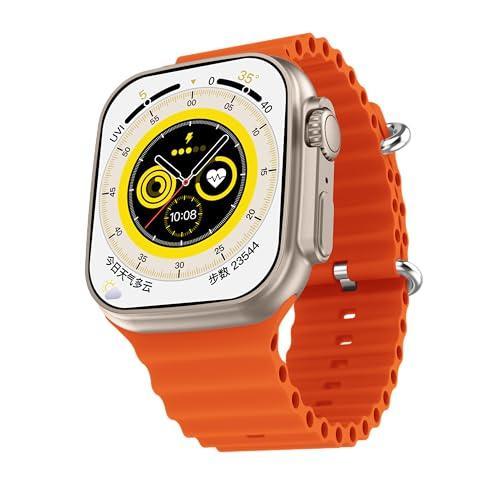 Fire-Boltt Gladiator 1.96" Biggest Display Smart Watch with Bluetooth Calling, Voice Assistant &123 Sports Modes, 8 Unique UI Interactions, SpO2, 24/7 Heart Rate Tracking (Orange) - Triveni World