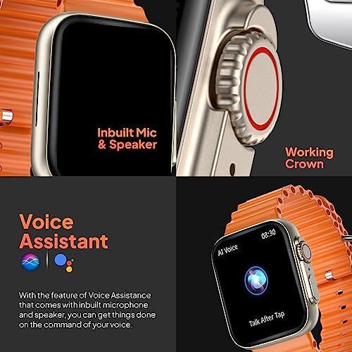 Fire-Boltt Gladiator 1.96" Biggest Display Smart Watch with Bluetooth Calling, Voice Assistant &123 Sports Modes, 8 Unique UI Interactions, SpO2, 24/7 Heart Rate Tracking (Orange) - Triveni World