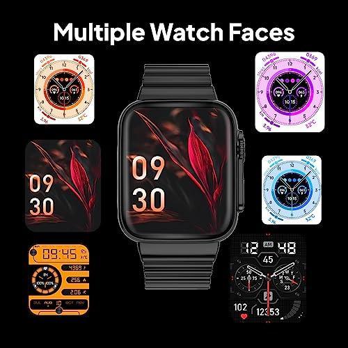 Fire-Boltt Gladiator 1.96" Biggest Display Smart Watch with Bluetooth Calling, Voice Assistant &123 Sports Modes, 8 Unique UI Interactions, SpO2, 24/7 Heart Rate Tracking (Black) - Triveni World