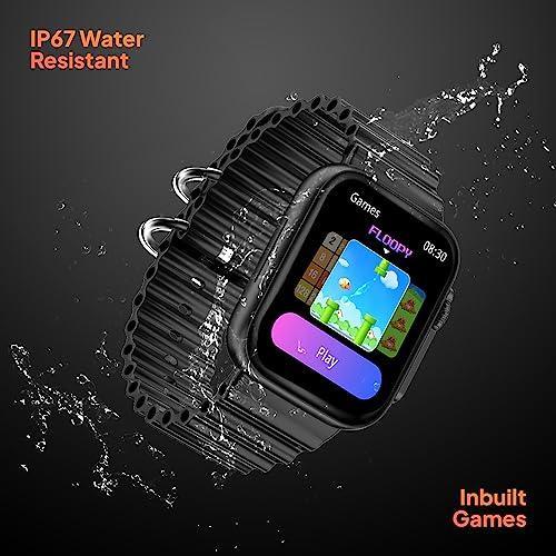 Fire-Boltt Gladiator 1.96" Biggest Display Smart Watch with Bluetooth Calling, Voice Assistant &123 Sports Modes, 8 Unique UI Interactions, SpO2, 24/7 Heart Rate Tracking (Black) - Triveni World