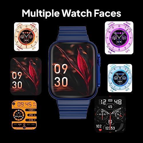 Fire-Boltt Gladiator 1.96" Biggest Display Smart Watch with Bluetooth Calling, Voice Assistant &123 Sports Modes, 8 Unique UI Interactions, SpO2, 24/7 Heart Rate Tracking (Blue) - Triveni World