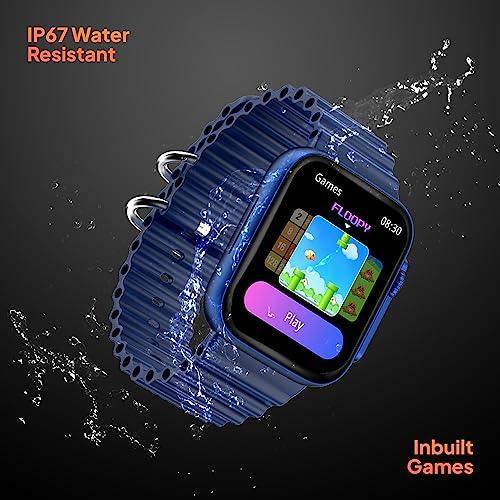 Fire-Boltt Gladiator 1.96" Biggest Display Smart Watch with Bluetooth Calling, Voice Assistant &123 Sports Modes, 8 Unique UI Interactions, SpO2, 24/7 Heart Rate Tracking (Blue) - Triveni World