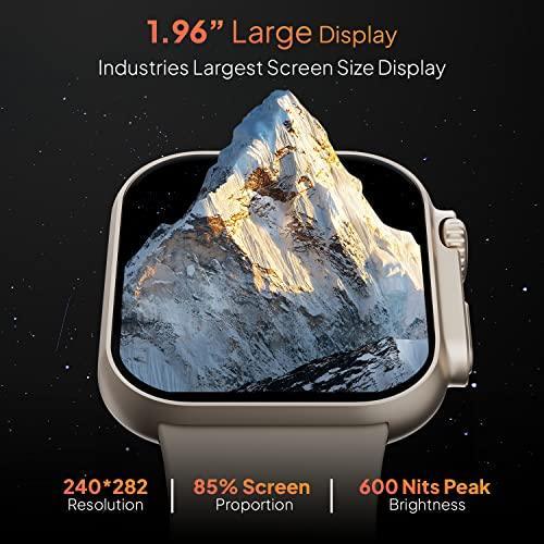 Fire-Boltt Gladiator 1.96" Biggest Display Smart Watch with Bluetooth Calling, Voice Assistant &123 Sports Modes, 8 Unique UI Interactions, SpO2, 24/7 Heart Rate Tracking (Light Gold) - Triveni World