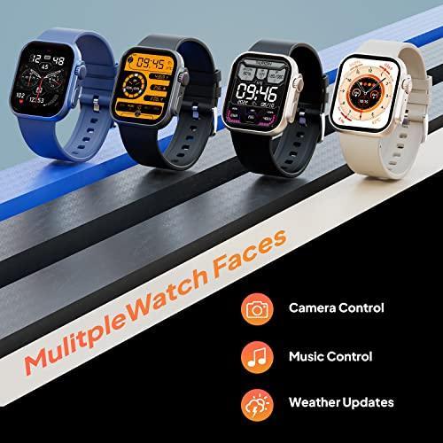 Fire-Boltt Gladiator 1.96" Biggest Display Smart Watch with Bluetooth Calling, Voice Assistant &123 Sports Modes, 8 Unique UI Interactions, SpO2, 24/7 Heart Rate Tracking (Light Gold) - Triveni World