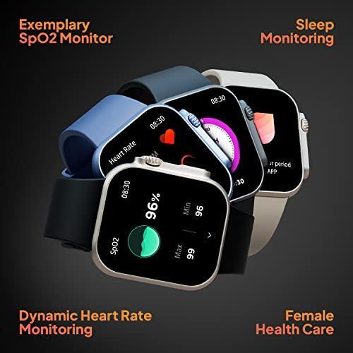 Fire-Boltt Gladiator 1.96" Biggest Display Smart Watch with Bluetooth Calling, Voice Assistant &123 Sports Modes, 8 Unique UI Interactions, SpO2, 24/7 Heart Rate Tracking (Light Gold) - Triveni World