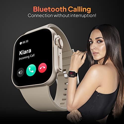 Fire-Boltt Gladiator 1.96" Biggest Display Smart Watch with Bluetooth Calling, Voice Assistant &123 Sports Modes, 8 Unique UI Interactions, SpO2, 24/7 Heart Rate Tracking (Light Gold) - Triveni World