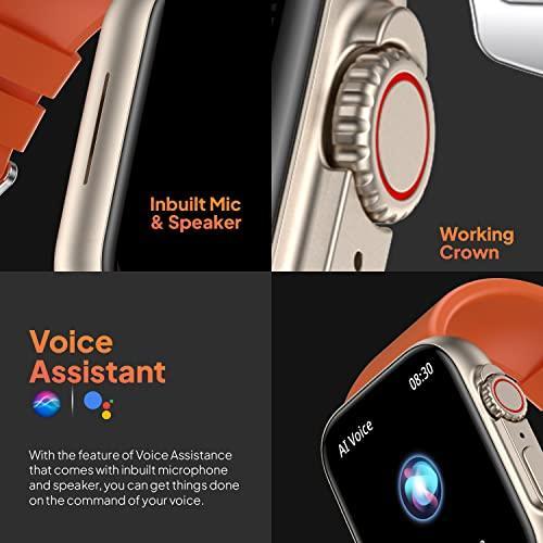 Fire-Boltt Gladiator 1.96" Biggest Display Smart Watch with Bluetooth Calling, Voice Assistant &123 Sports Modes, 8 Unique UI Interactions, SpO2, 24/7 Heart Rate Tracking (Orange) - Triveni World