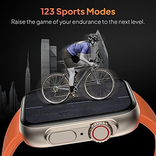 Fire-Boltt Gladiator 1.96" Biggest Display Smart Watch with Bluetooth Calling, Voice Assistant &123 Sports Modes, 8 Unique UI Interactions, SpO2, 24/7 Heart Rate Tracking (Orange) - Triveni World