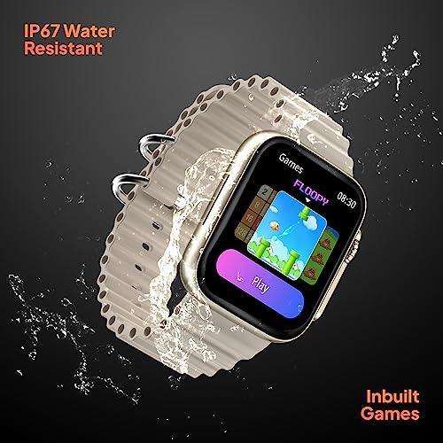 Fire-Boltt Gladiator 1.96" Biggest Display Smart Watch with Bluetooth Calling, Voice Assistant &123 Sports Modes, 8 Unique UI Interactions, SpO2, 24/7 Heart Rate Tracking (Light Gold) - Triveni World